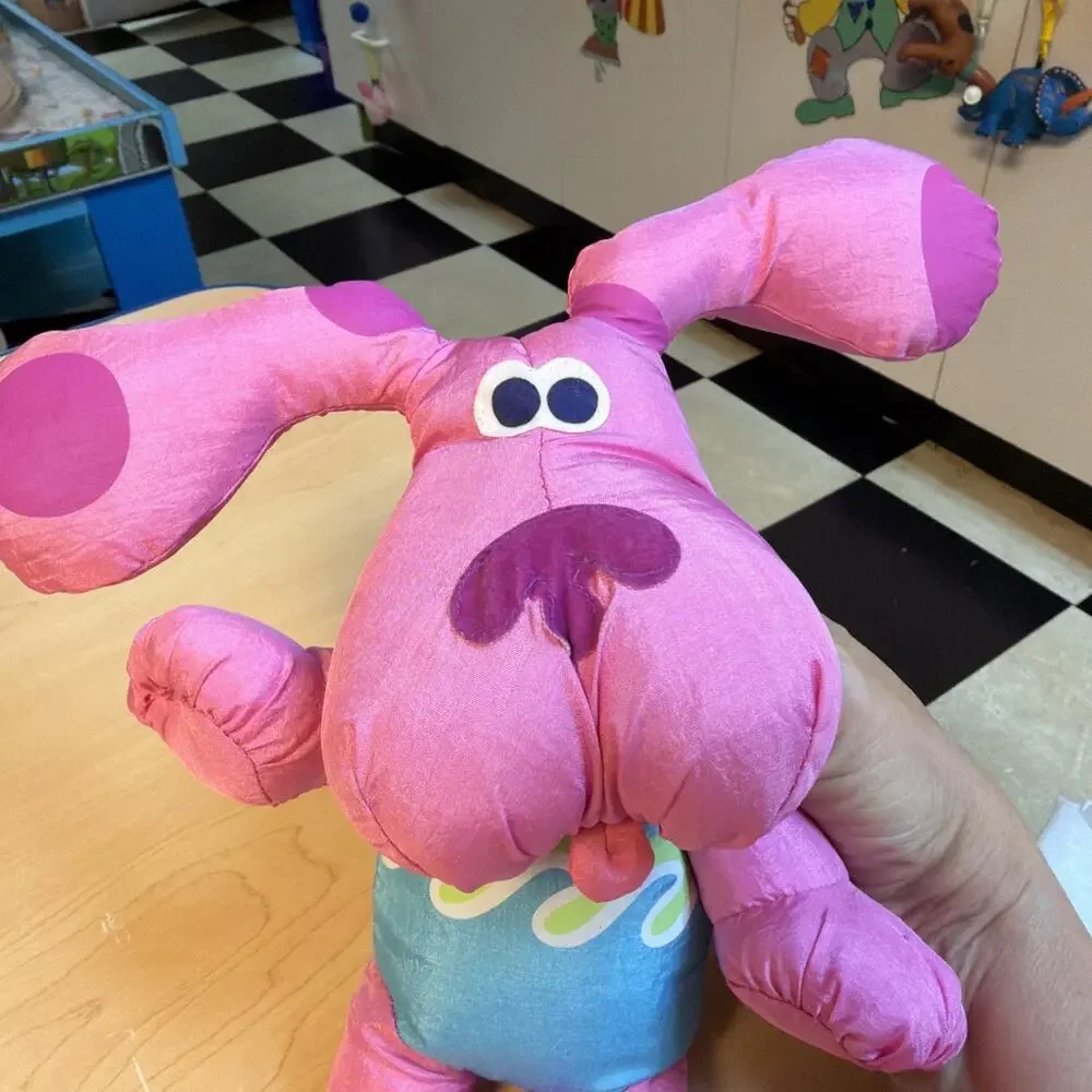 Blues Clues Fisher Price Bathtime Magenta Plush Tub/Pool Toy Stuffed Animal 1999